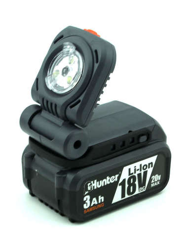 פנס נטען Hunter 3Ah 18V 300lm / גוף בלבד הנטר