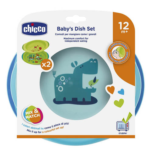 סט צלחות – +Dish Set 12M צבע כחול