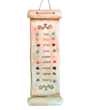 ברכת קלף הברכות - אומנות ארץ ישראלית בחרס