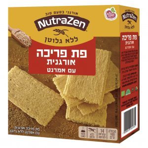 פת פריכה אורגנית אמרנט לנמנעים מגלוטן 100 גר - Nutra Zen