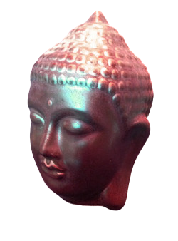 ראש בודהה קלאסי - צבע אדמה