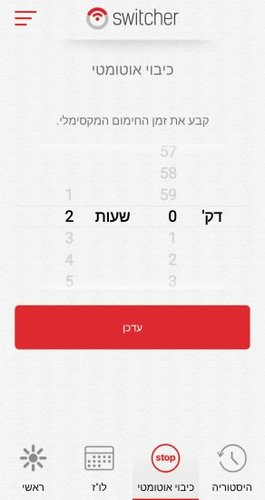 שעון שבת / שקע חכם Switcher Smart Plug הנשלט באמצעות Wi-Fi