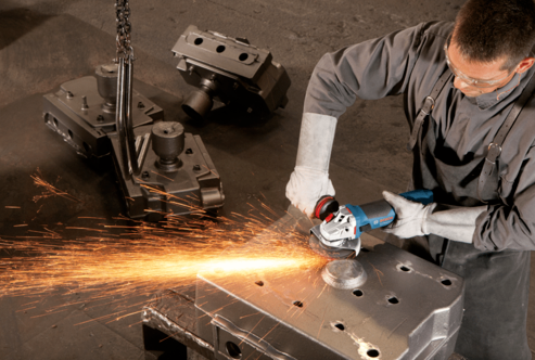 משחזת זוית GWS 17-125 CI במזוודה BOSCH