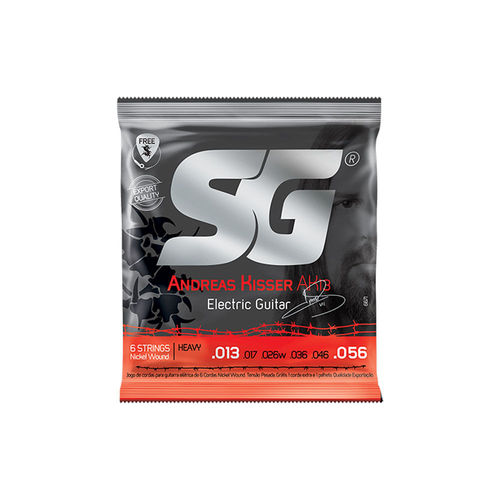 מיתרים לגיטרה חשמלית 013 Andreas Kisser Nickel String for Heavy Voltage מבית SG