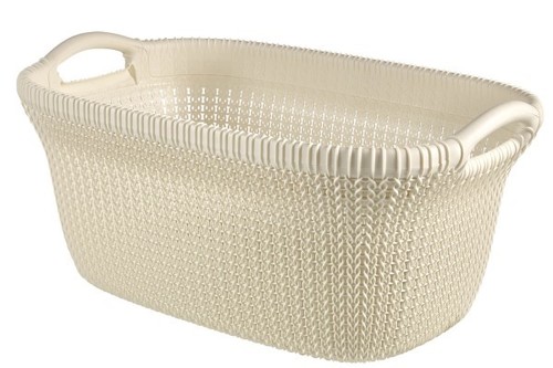 סל כביסה סרוג KNIT LAUNDRY BASKET לבן