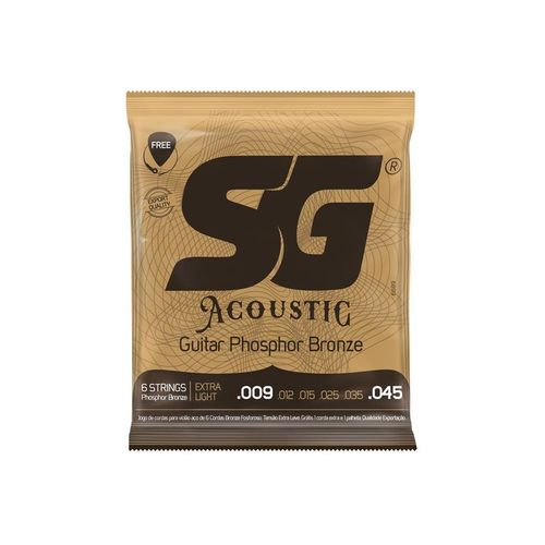 מיתרים לגיטרה אקוסטית 09 Phosphor Bronze String מבית SG