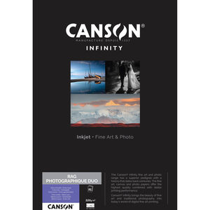 נייר הדפסה Canson Infinity Rag Photographique Duo A3