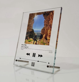 תמונת זכוכית - מיוזיק גלאס - אפל מיוזיק - 20X25