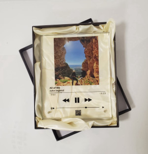 תמונת זכוכית - מיוזיק גלאס - אפל מיוזיק - 20X25 
