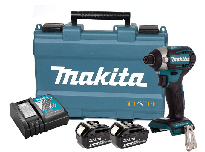 מברגת אימפקט 18V + שתי סוללות 3.0AH