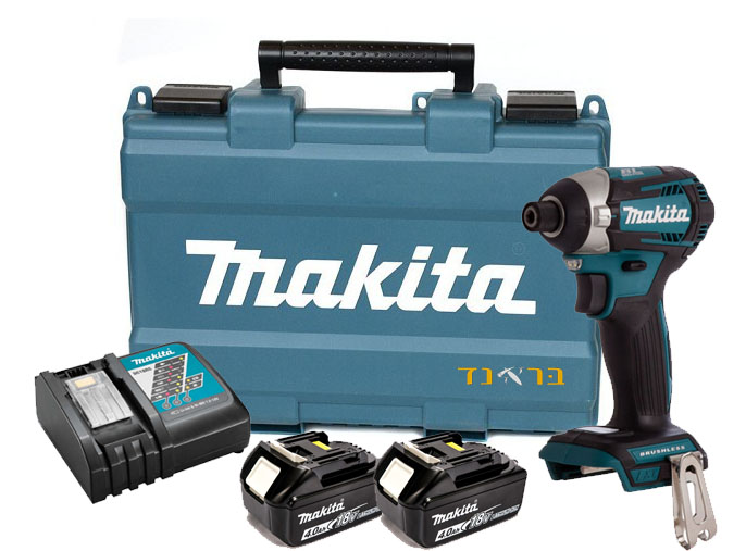 מברגת אימפקט 18V + שתי סוללות 4.0AH