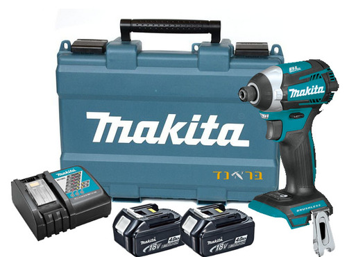 מברגת אימפקט 18V + שתי סוללות 4.0AH