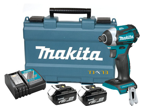 מברגת אימפקט 18V + שתי סוללות 5.0AH