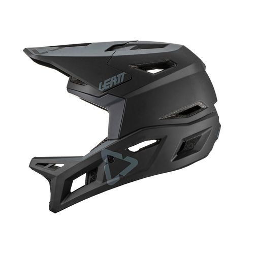 קסדת אינדורו מלאה לאופניים ליט שחור -  LEATT MTB 4.0 BLACK V22