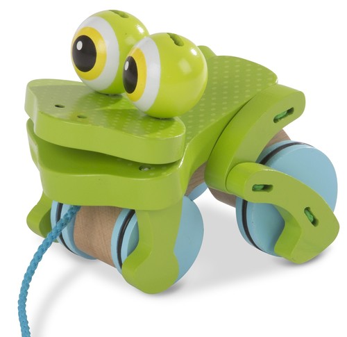 צפרדע משיכה מעץ לעידוד הליכה וזחילה