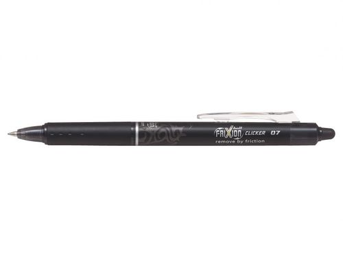 עט מחיק PILOT FRIXION 0.7 עם לחצן - שחור