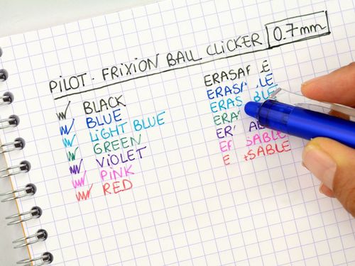 עט מחיק PILOT FRIXION 0.7 עם לחצן - תכלת