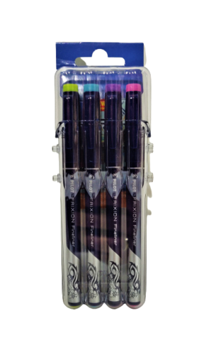 מארז 4 עטי לבד מחיקים FRIXION FINELINER SET2GO