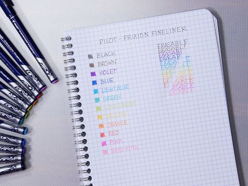 מארז עטי ראש לבד מחיקים FRIXION FINELINER + חוברת צביעה