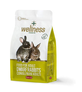 WELLNESS ADULT DWARF RABBITS מזון מלאה לארנבים ננסיים פדובן