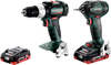 סט מברגה 18V ואימפקט 18V כולל שתי סוללה 4AH ומטען Metabo 