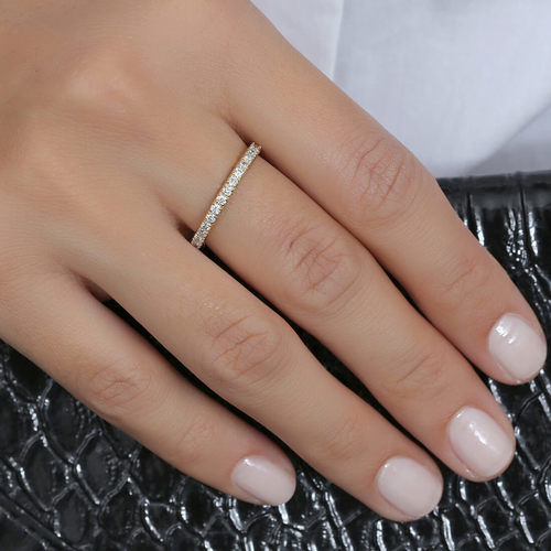 טבעת יהלומים 0.65ct מזהב 14K