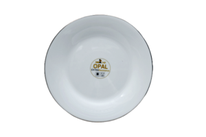 צלחת OPAL פס כסף שטוח 25