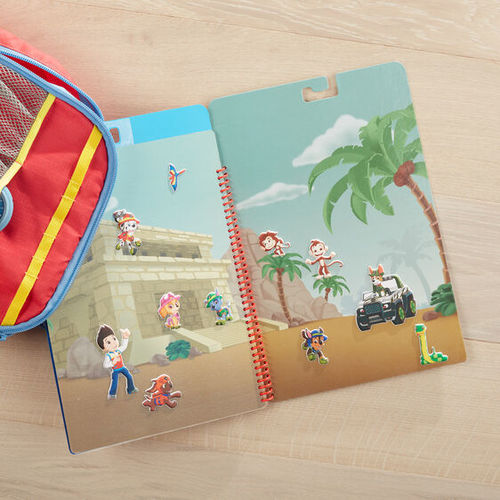 מפרץ ההרפתקאות: חוברת עם 28 מדבקות נפוחות רב פעמיות - ג'ונגל