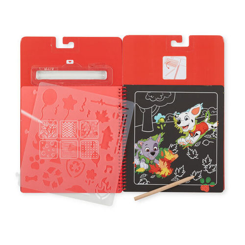מפרץ ההרפתקאות: חוברת גירוד Scratch Art - מרשל