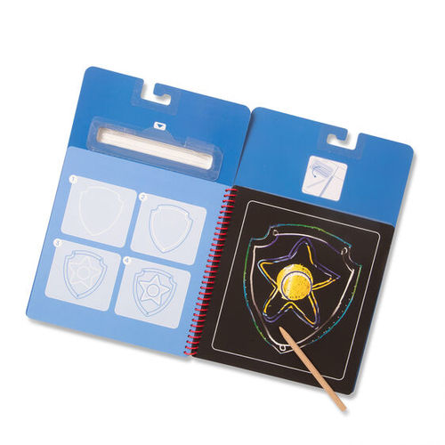 מפרץ ההרפתקאות: חוברת גירוד Scratch Art - צ'ייס