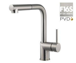ברז מטבח 304664F16S נירוסטה מוברש PVD נשלף pull out חמת