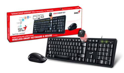 סט מקלדת ועכבר אלחוטי Genius KM-8200