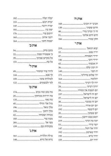 זמירות שבת עדות המזרח