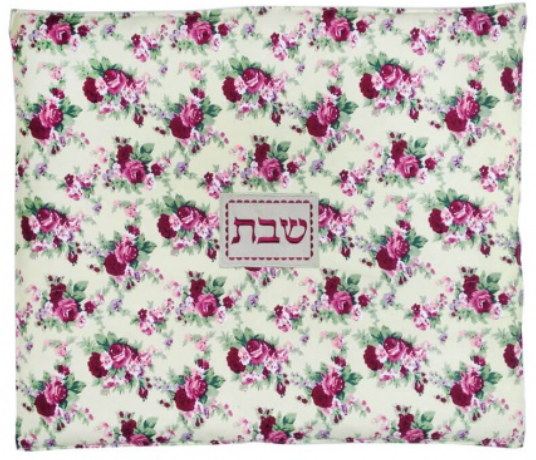 כיסוי לפלטת שבת פרחים ורוד