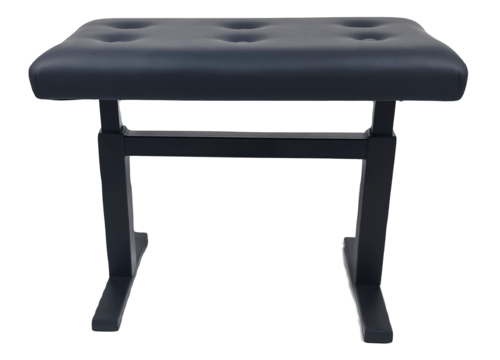 כסא פסנתר מתכוונן עם מנגנון הידראולי בצבע שחור עם קפיטונאז' PB-61 מבית Legrand