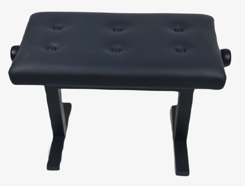 כסא פסנתר מתכוונן עם מנגנון הידראולי בצבע שחור עם קפיטונאז' PB-61 מבית Legrand