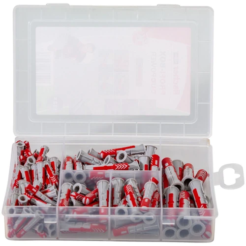 סט 132 דיבלים fischer PROFI-BOX 538621 DuoPower