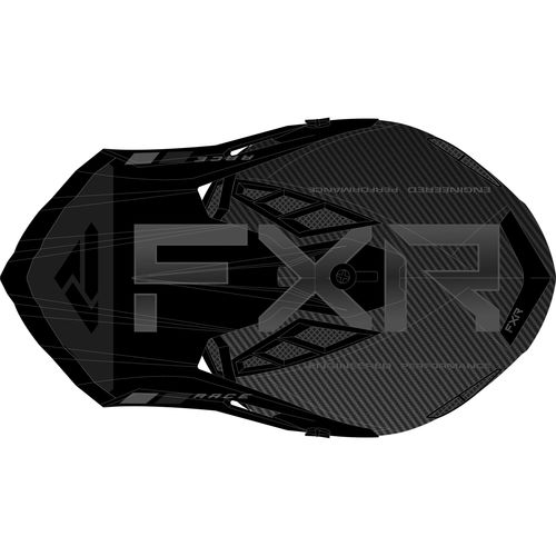 קסדת אפ אקס אר הליום קרבון שחור/אפור FXR HELIUM CARBON ALLOY V22