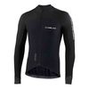 חולצה ארוכה לרכיבת אופניים לגברים ERGO XWARM JERSEY שחור מחממת ומנדפת