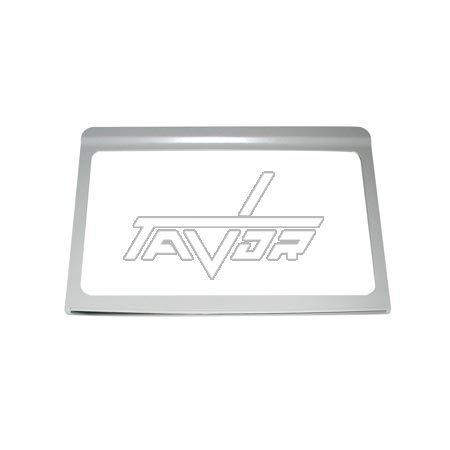 Waffa - מסגרת פלסטית למדף ללא זכוכית 67.5X4 בתא מזון למקרר שרפ2060 צד קשת + צד שני פינות
