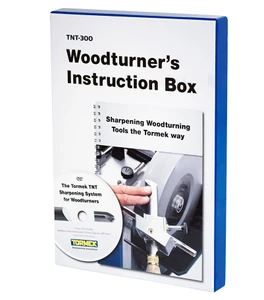 קופסת הפעלה הכוללת DVD וספר TORMEK TNT-300 Woodturner טורמק