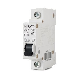 מפסק חצי אוטומט 6KA אופיין C חד פאזי NS6140-C 1P 40A Nisko