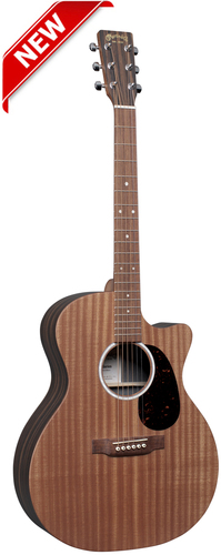 גיטרה אקוסטית מוגברת + נרתיק MARTIN GPCX2E-03 Sapele/Macassar HPL