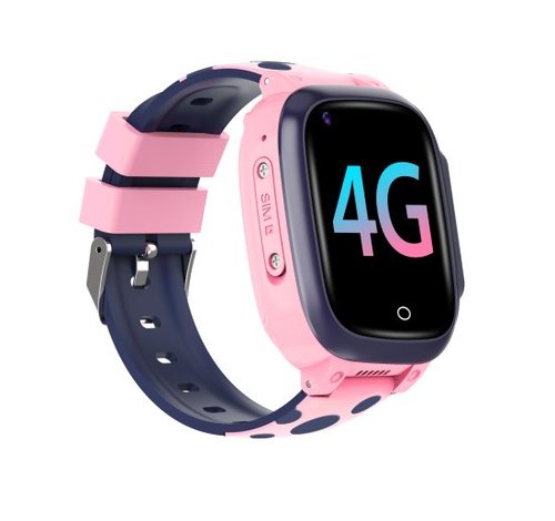 שעון טלפון חכם לילדים קידי ווטש Super GPS 4G עם gps ושיחות וידאו - ורוד