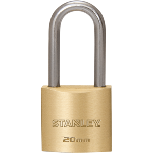 מנעול תליה פליז שאקל ארוך 20 מ"מ STANLEY 