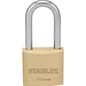 מנעול תליה פליז שאקל ארוך 30 מ"מ STANLEY 