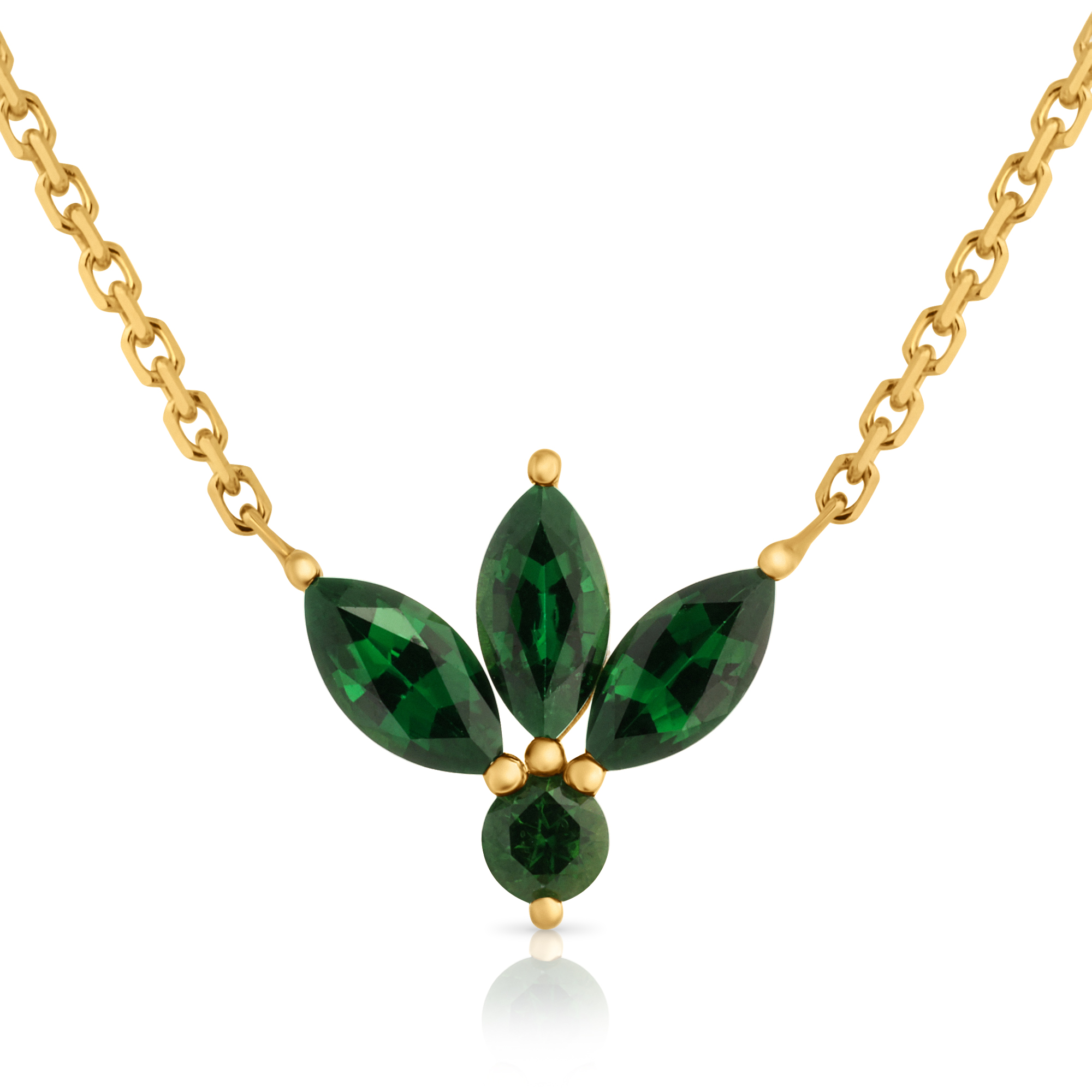 תליון Tourmaline וזהב Sabrina