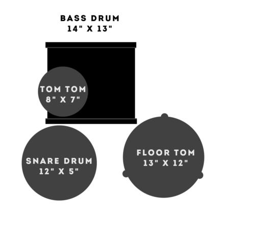 מערכת תופים 4 חלקים 14