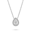 שרשרת ותליון טיפת יהלומים 0.73ct זהב 14K