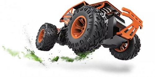ג'יפ DAKAR JEEP על שלט רחוק עם סוללות נטענות ומטען מהיר- כתום
